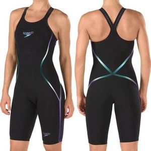 NEW Speedo Fastskin LZR Racer X Closed Back Kneeskin Elite Competition Swim Suit